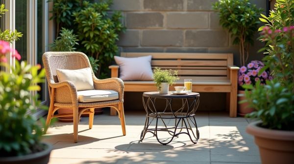 Mobilier de jardin en Belgique : bien choisir pour un petit extérieur